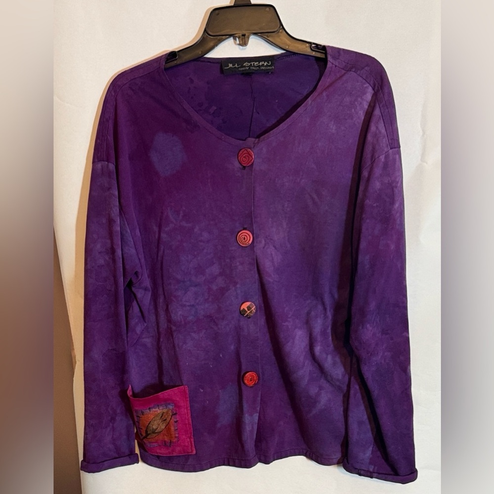 Women's Purple Button-Up Jacket